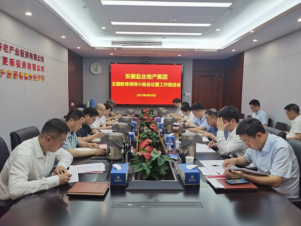 安徽盐业地产集团召开学习贯彻习近平新时代中国特色社会主义思想主题教育领导小组会议暨工作推进会